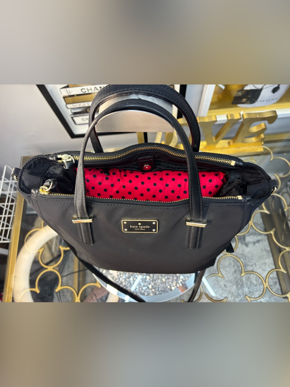 Kate Spade Blake Avenue Loden Nylon Crossbody Satchel EUC - Picture 5 of 16